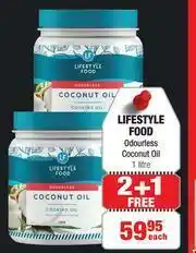 Dis-Chem Lifestyle Food Odourless Coconut Oil-1L Each offer