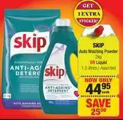 Dis-Chem Skip Auto Washing Powder 2Kg Or Liquid 1.5L Assorted-Each offer