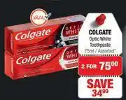 Dis-Chem Colgate Optic White Toothpaste Assorted-For 2 x 75ml offer