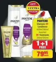 Dis-Chem Pantene Shampoo Or Conditioner Assorted 400ml/360ml Or Treatments 200ml/300ml-Each offer