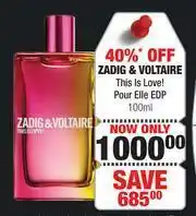 Zadig & Voltaire This Is Love! Pour Elie EDP-100ml