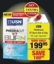 Dis-Chem USN XT Burn One A Day 60 Vegi Capsules offer