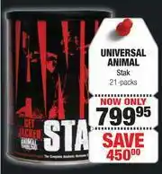 Dis-Chem Universal Animal Stak 21 Packs offer