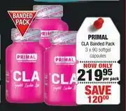 Dis-Chem Primal CLA Banded Pack 3 x 90 Softgel Capsules-Per Pack offer