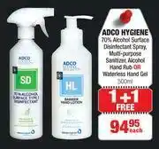 Dis-Chem Adco Hygiene 70% Alcohol Surface Disinfectant Spray-500ml Each offer
