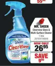 Dis-Chem Mr. Sheen Clearview Glass & Multi Surface Cleaner-1Ltr offer