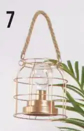 LED Rose Gold Lantern