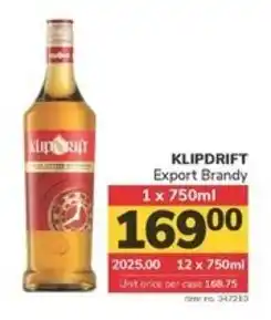 Jumbo KLIPDRIFT Export Brandy offer