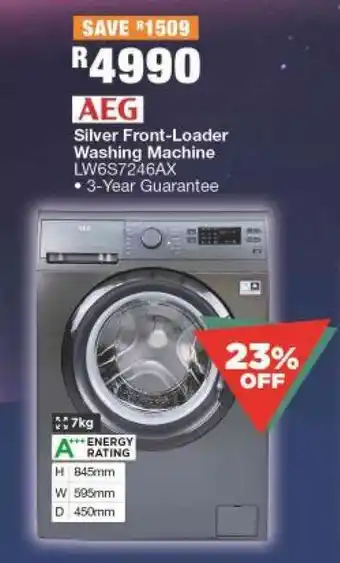 House & Home Silver Front-Loader Washing Machine offer
