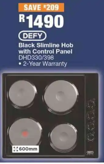 House & Home Defy Black Slimline Hob with Control Panel offer