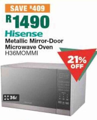 House & Home Hisense Metallic Mirror-Door Microwave Oven offer