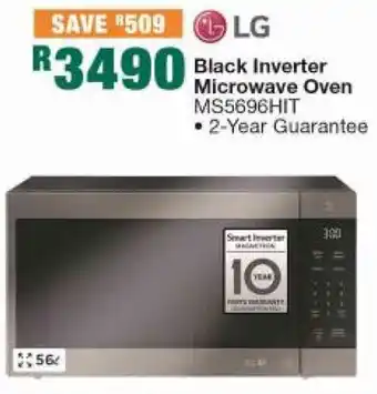 House & Home LG Black Inverter Microwave Oven offer