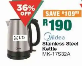 House & Home Midea Stainless Steel Kettle offer
