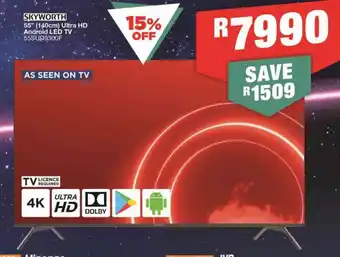 House & Home Skyworth 55" 140cm Ultra HD Android LED TV offer