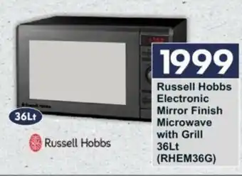 President Hyper Russell Hobbs - Electric Mirror Finish Microwave with Grill 36lt offer