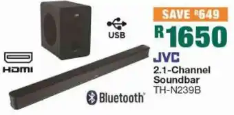 House & Home JVL 2.1-channel Soundbar offer