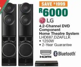 LG 4.5-channel DVD Component Home Theatre System 1250W