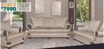 House & Home 3-Piece Tasha Lounge Suite offer