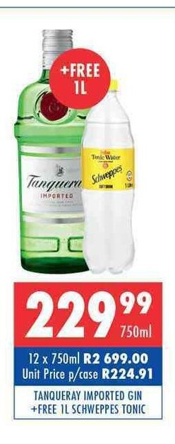 Tanqueray Imported Gin 750ml