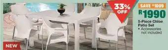 House & Home 5-Piece Chloe Patio Set offer
