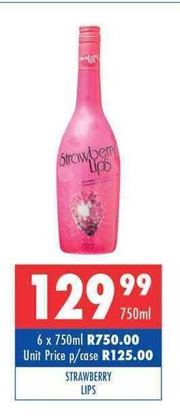 Ultra Liquors Strawberry Lips 750ml offer