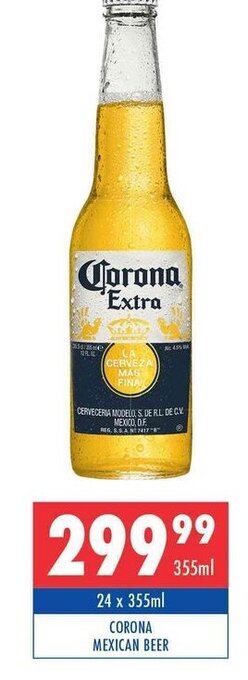 Ultra Liquors Corona Mexican Beer 24 x 355ml offer