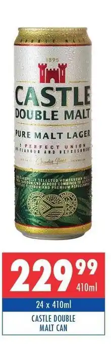 Ultra Liquors Castle Double Malt Cans 24 x 410ml offer