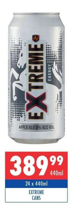 Ultra Liquors Extreme Cans 24 x 440ml offer