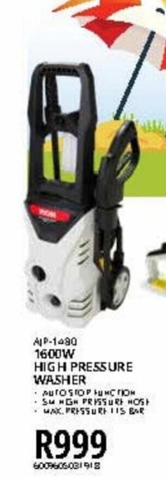 Kloppers 1600W High Pressure Washer offer
