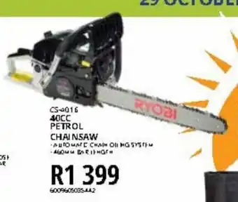 Kloppers 40CC Petrol Chainsaw offer