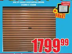 Roll up garage door buffalo brown