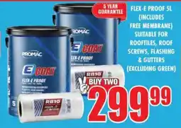 Boxer Flex-e proof (includes free membrane) suitable for rooftiles, roof screws, flashing & gutters (excluding green) offer