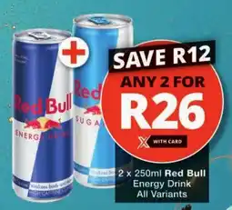 Checkers Red Bull Energy Drink All Variants offer
