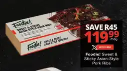 Checkers Foodie! Sweet & Sticky Asian-Style Pork Ribs offer