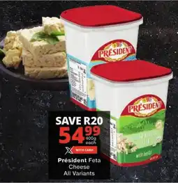 Checkers Président Feta Cheese All Variants offer