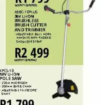 Kloppers 36V Li-Ion Brushless Brush Cutter and Trimmer offer