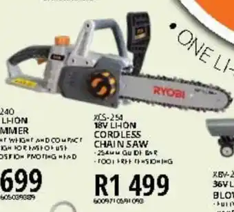 18V Li-Ion Cordless Chain Saw