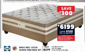 Sealy ARGO MK2 152cm Queen Firm Base Set