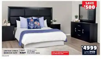 Barnetts - Price 'n Pride Lincoln 2 Piece Bedroom Suite offer