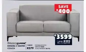 Gommagomma Kendra 2 Seater Couch