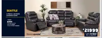 Seattle 3 Piece Action Lounge Suite