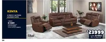 Barnetts - Price 'n Pride KENYA 3 Piece 3 Action Lounge Suite offer