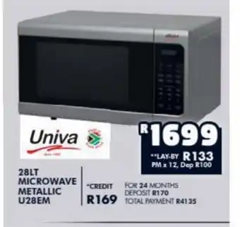 Barnetts - Price 'n Pride Univa - 28Lt Microwave Metallic U28EM offer