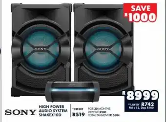 SONY - High Power Audio System ShakeX10D