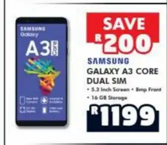 Barnetts - Price 'n Pride Samsung - Galaxy A3 Core Dual Sim offer