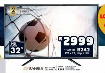 Sansui - 32" (81cm) LED HDR TV