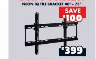 Barnetts - Price 'n Pride NEON IQ Tilt Bracket 40" - 75" offer