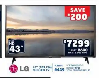 Barnetts - Price 'n Pride LG - 43" FHD LED TV offer