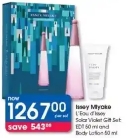 Clicks Issey Miyake offer