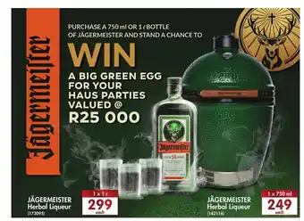 Makro’s liquor Jagermeister Herbal Liqueur 1L offer